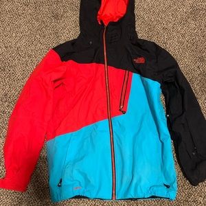 Worn North Face ski jacket